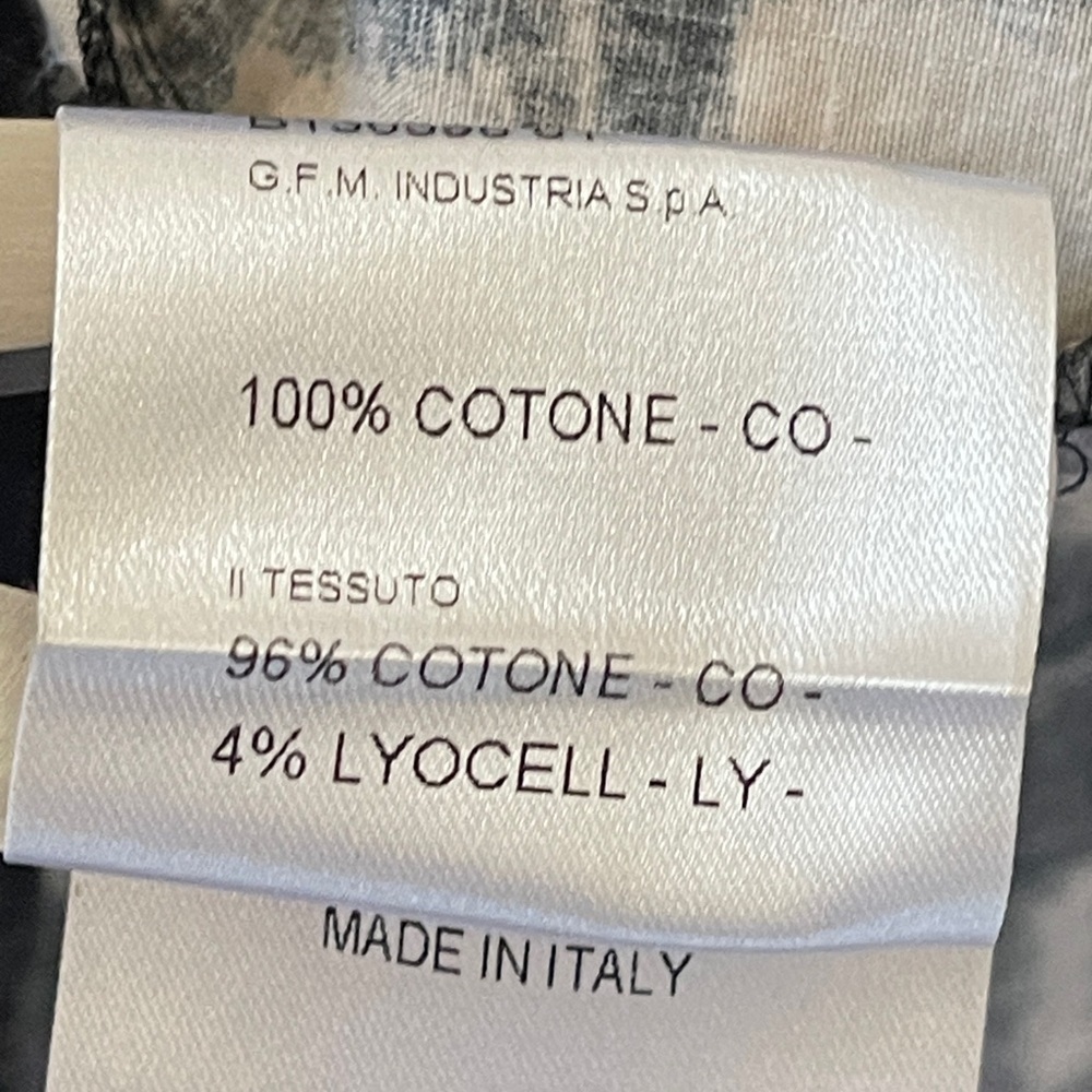 Hatche Italy Abstract Print Deep V Cotton Empire Waist Dress – IT 40 / US 4 - Picture 5 of 7